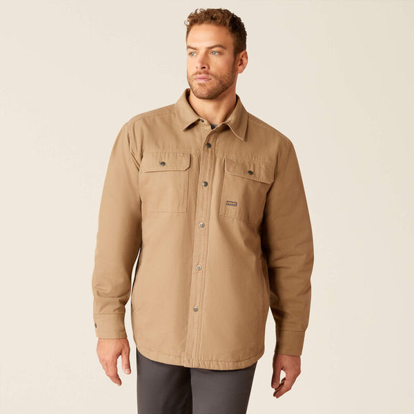 Rebar Canvas Shirt Jacket - Khaki