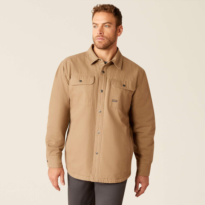 Rebar Canvas Shirt Jacket - Khaki
