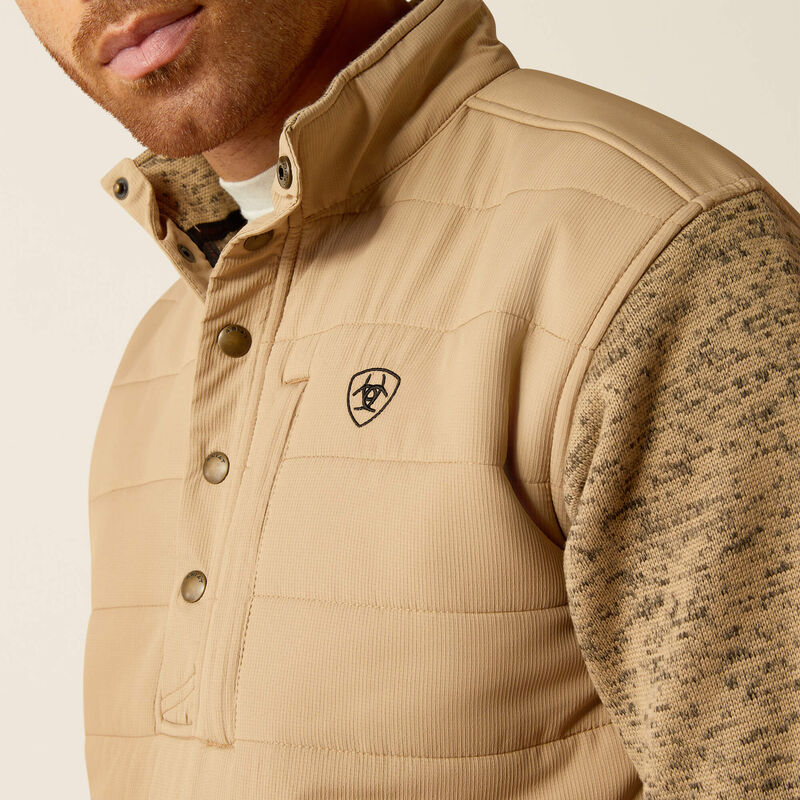 Caldwell Reinforced Snap Sweater - Chinchilla