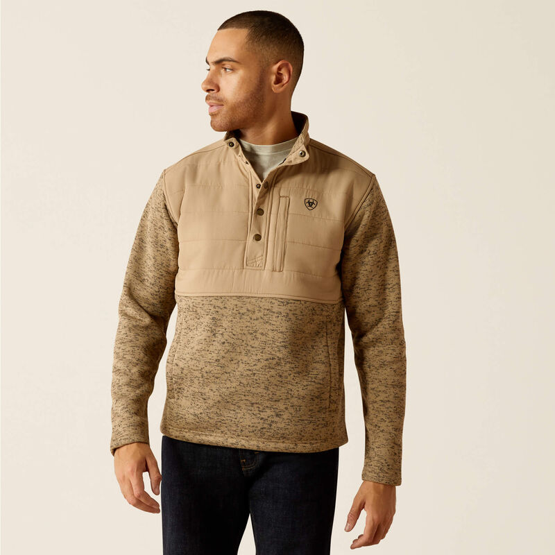 Caldwell Reinforced Snap Sweater - Chinchilla