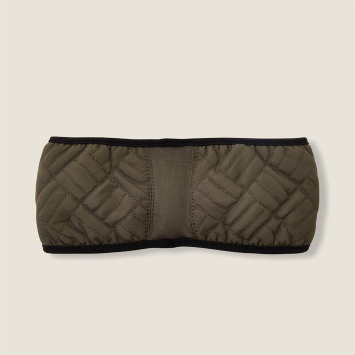 Reversible Quilted Headband - Olive Green