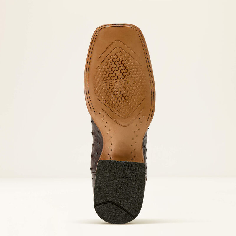 Drifter Full Quill Ostrich Cowboy Boot - Espresso