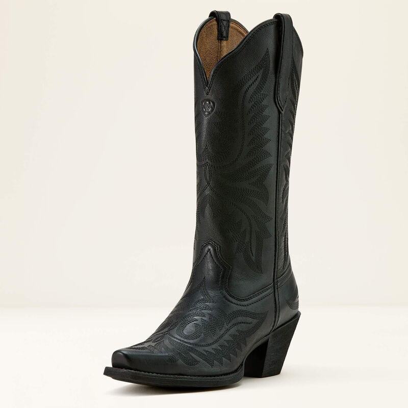 Round Up Collins Western Boot - Black