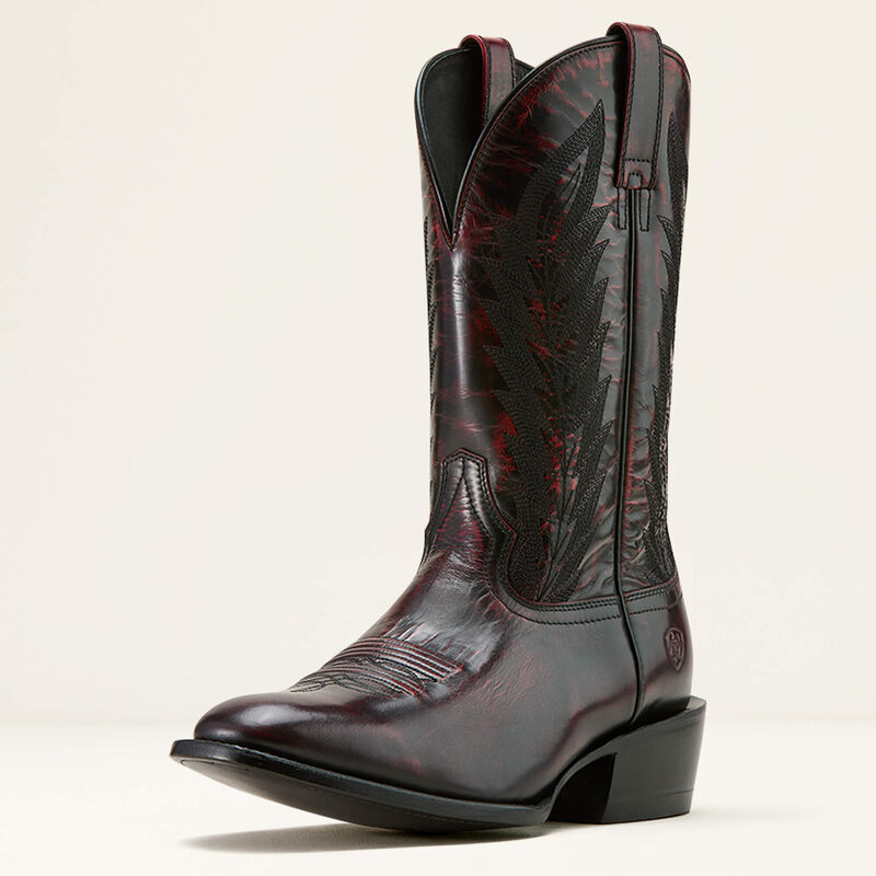 Willie Western Boot - Black Cherry