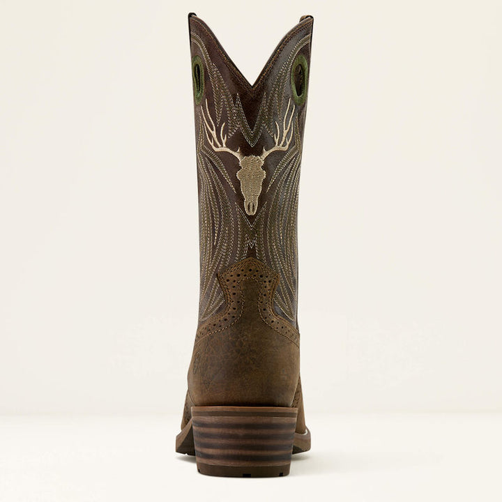 Hybrid Roughstock Antler Cowboy Boot - Wild Taupe