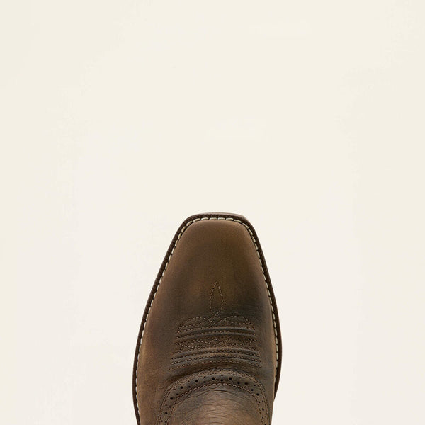 Hybrid Roughstock Antler Cowboy Boot - Wild Taupe