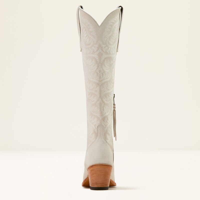 Laramie StretchFit Western Boot - Oyster Suede