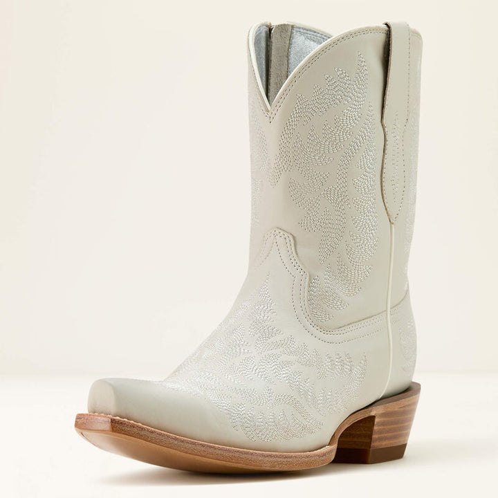 Cate Western Boot - White Quartz