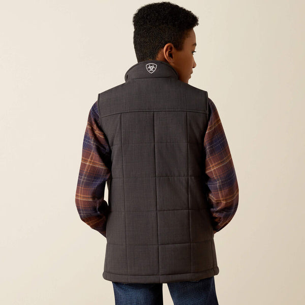 Youth Crius Insulated Vest - Phantom Heather