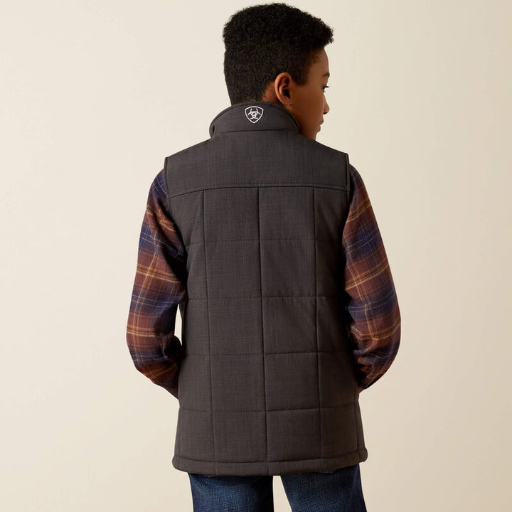 Youth Crius Insulated Vest - Phantom Heather