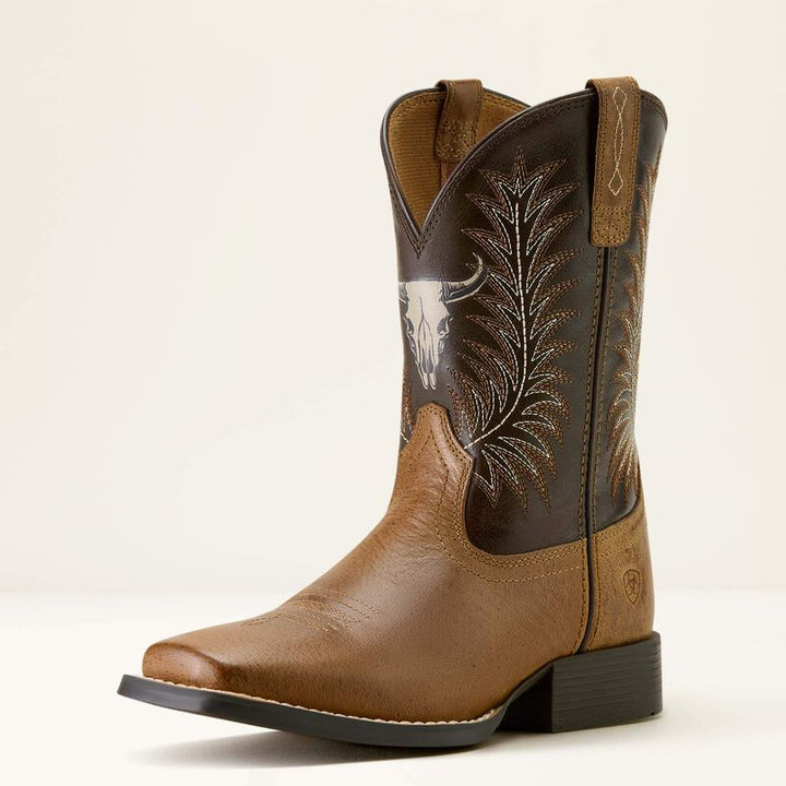 Kid's Stampede Wide Square Toe Western Boot