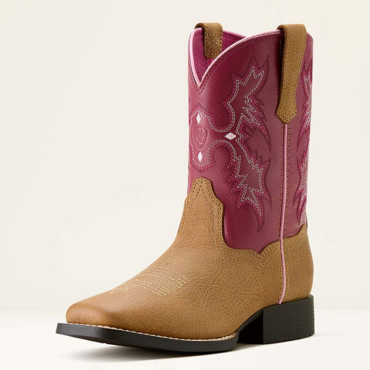 Kid's Tombstone Wide Square Toe Western Boot