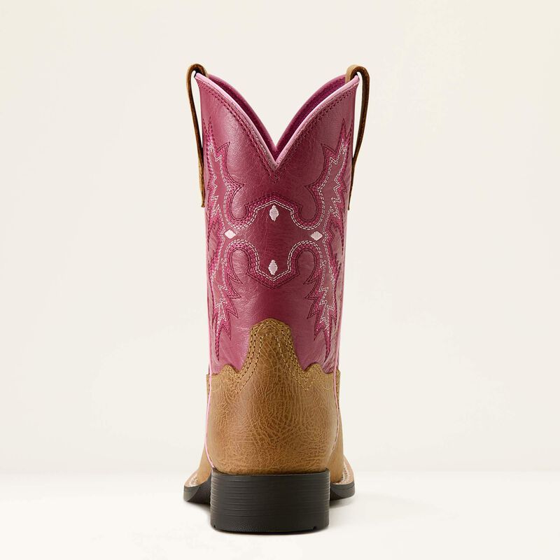 Kid's Tombstone Wide Square Toe Western Boot