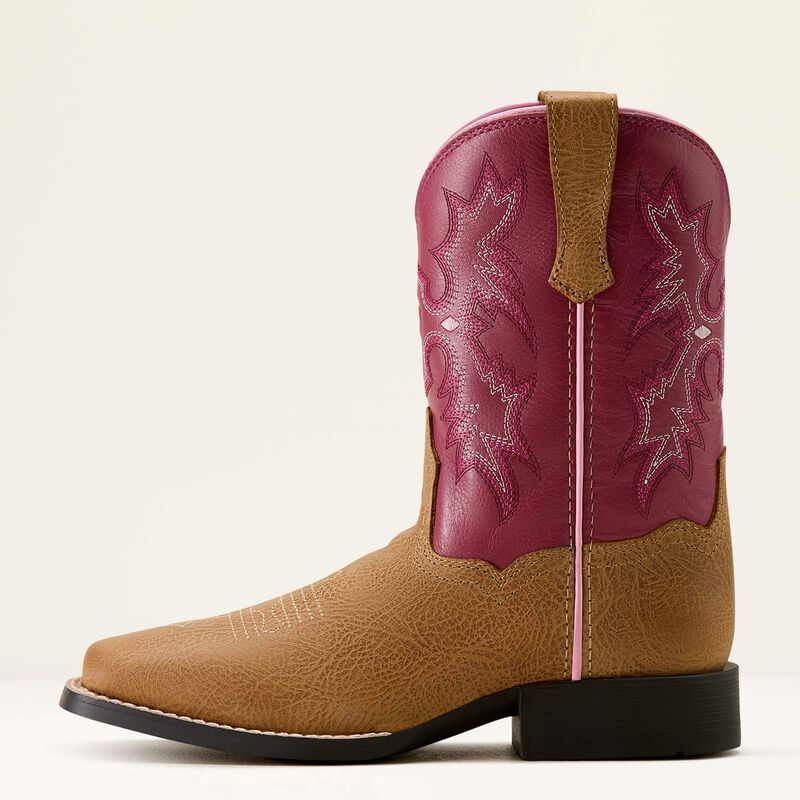 Kid's Tombstone Wide Square Toe Western Boot