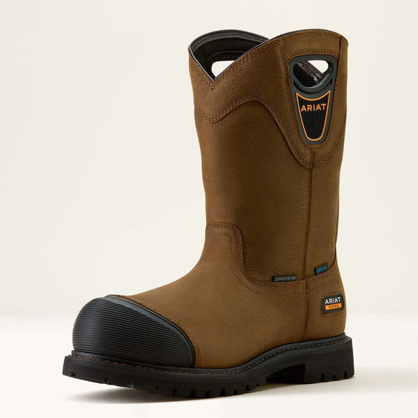 Longview Shock Shield Waterproof Composite Toe Work Boot - Rye Brown