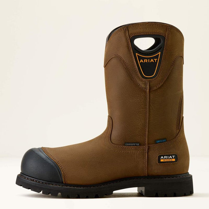Longview Shock Shield Waterproof Composite Toe Work Boot - Rye Brown