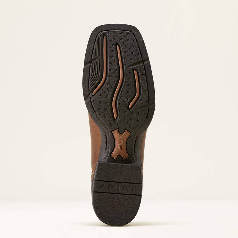 Round Up Filly Wide Square Toe Western Boot - Sorrel Crunch