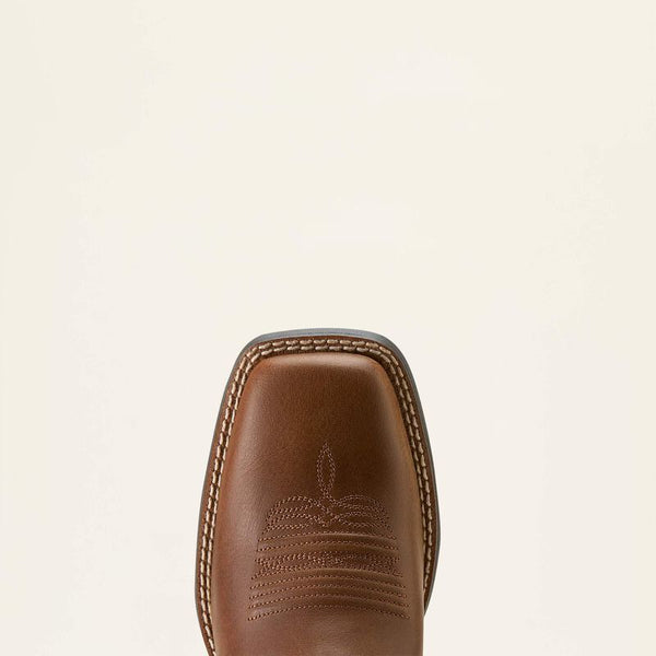 Round Up Filly Wide Square Toe Western Boot - Sorrel Crunch