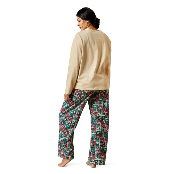 Women's Dreams Pajama Set - Western Blocks
