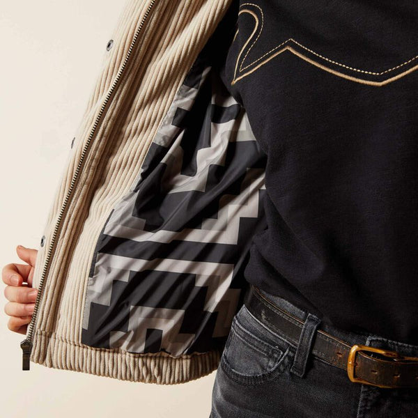 Swirls Puffer Jacket - String