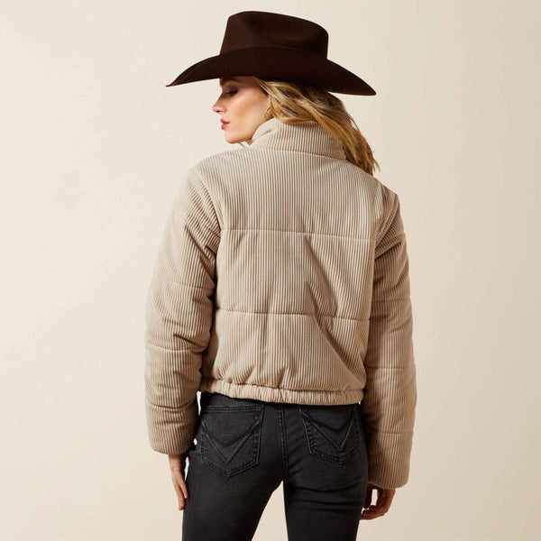 Swirls Puffer Jacket - String