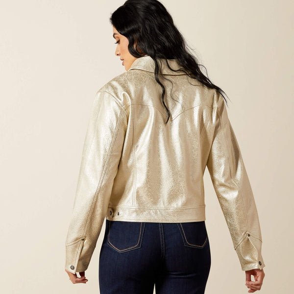 Cropped Jacket - Gold