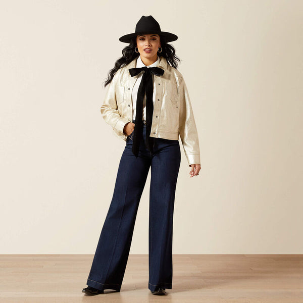 Cropped Jacket - Gold