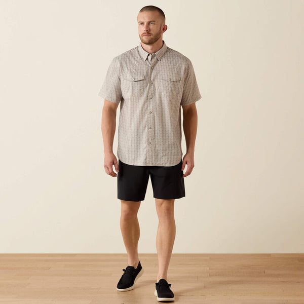 Printed Western VentTEK Classic Fit Snap Shirt - Island Reef