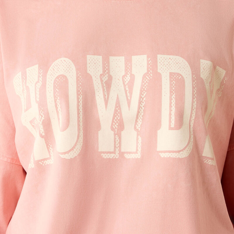Canvas Oversized Long Sleeve T-Shirt - Peach Amber