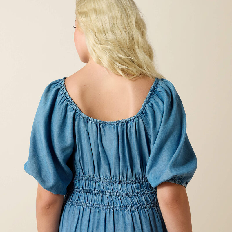 Juliet Dress - Light Wash Indigo