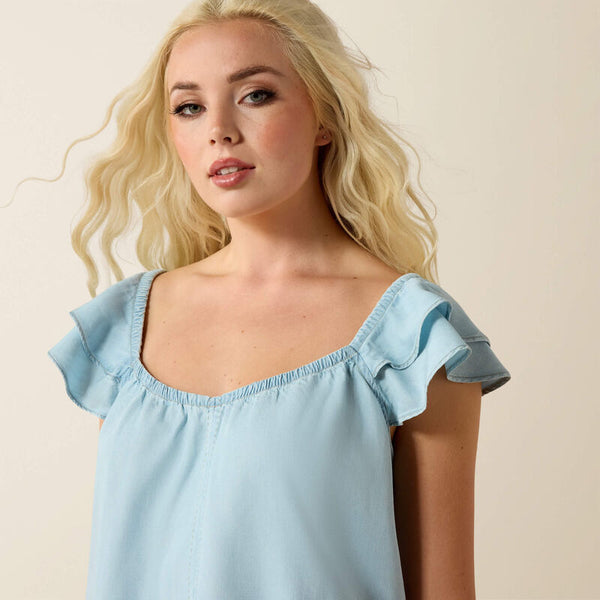 Lynn Top - Indigo Wash