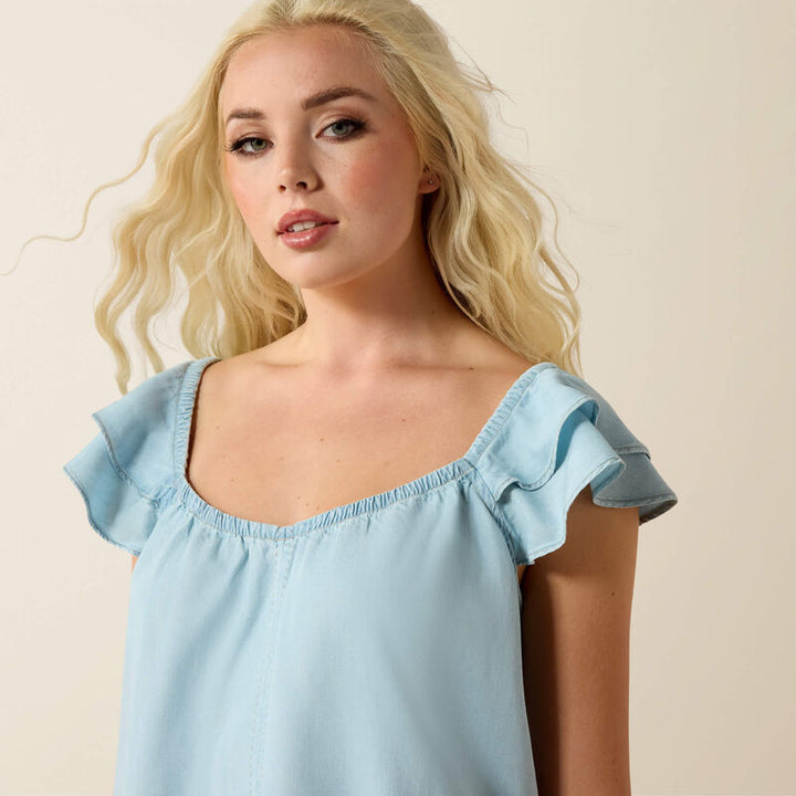 Lynn Top - Indigo Wash
