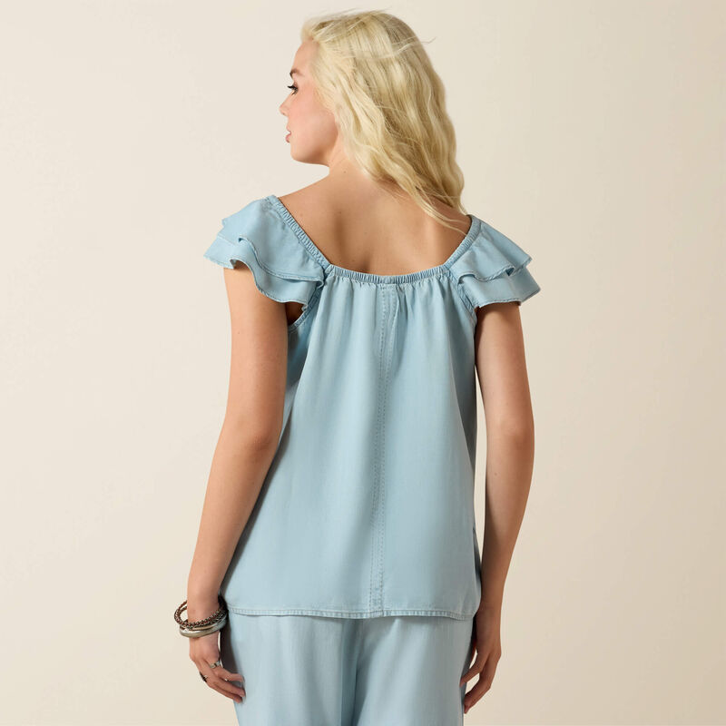 Lynn Top - Indigo Wash