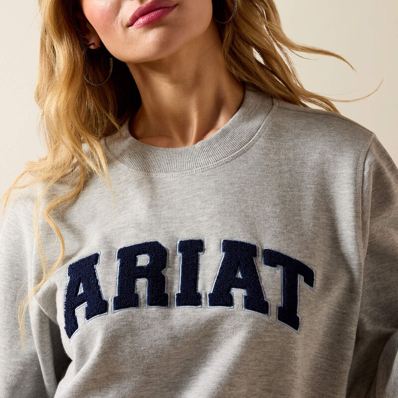 Essential Crew Sweatshirt - Light Heather Grey