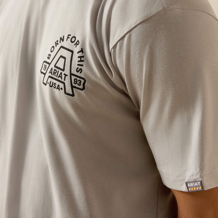 Rebar Cotton Strong Hardhead T-Shirt - Limestone
