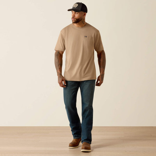 Rebar Cotton Strong Standard Pocket T-Shirt - Greige