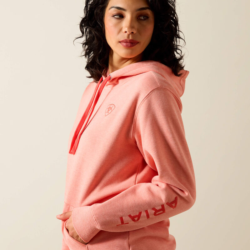 Ariat Logo 2.0 Hoodie - Peach Amber Heather