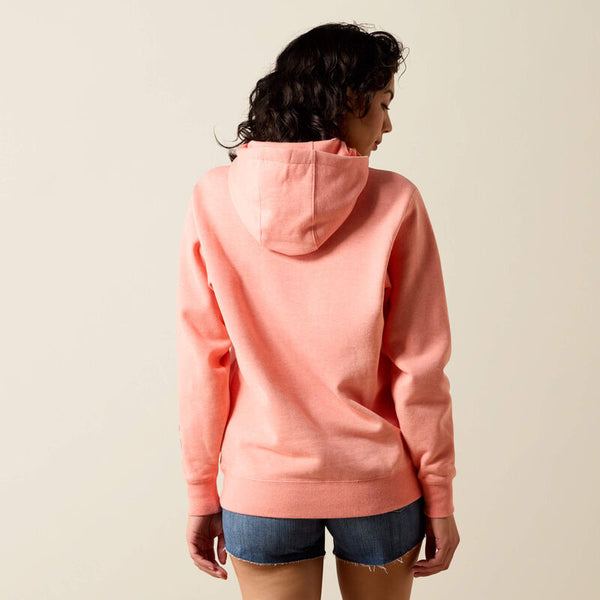 Ariat Logo 2.0 Hoodie - Peach Amber Heather