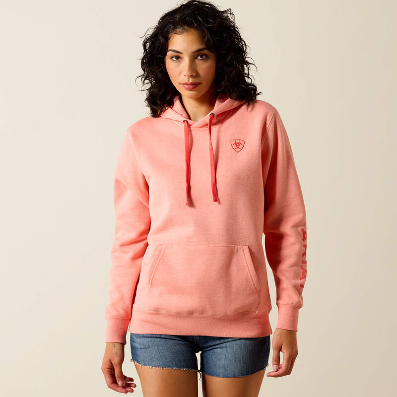 Ariat Logo 2.0 Hoodie - Peach Amber Heather
