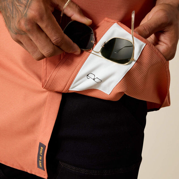 Rebar Made Tough VentTEK DuraStretch Work Shirt - Burnt Brick
