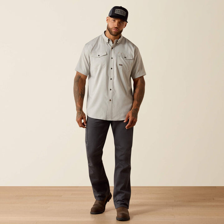 Rebar Made Tough VentTEK DuraStretch Work Shirt - Limestone