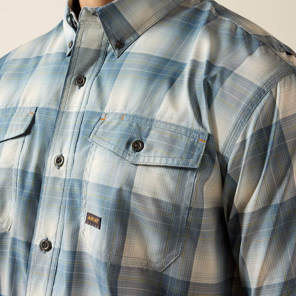 Rebar Made Tough VentTEK DuraStretch Work Shirt - Baleen Blue