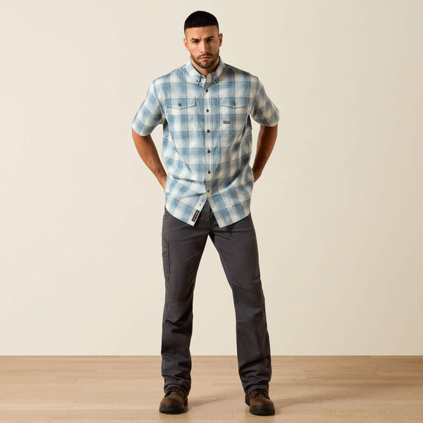 Rebar Made Tough VentTEK DuraStretch Work Shirt - Baleen Blue