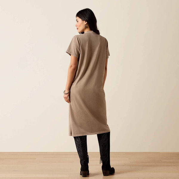 Bandido Dress - Taupe Mineral Wash