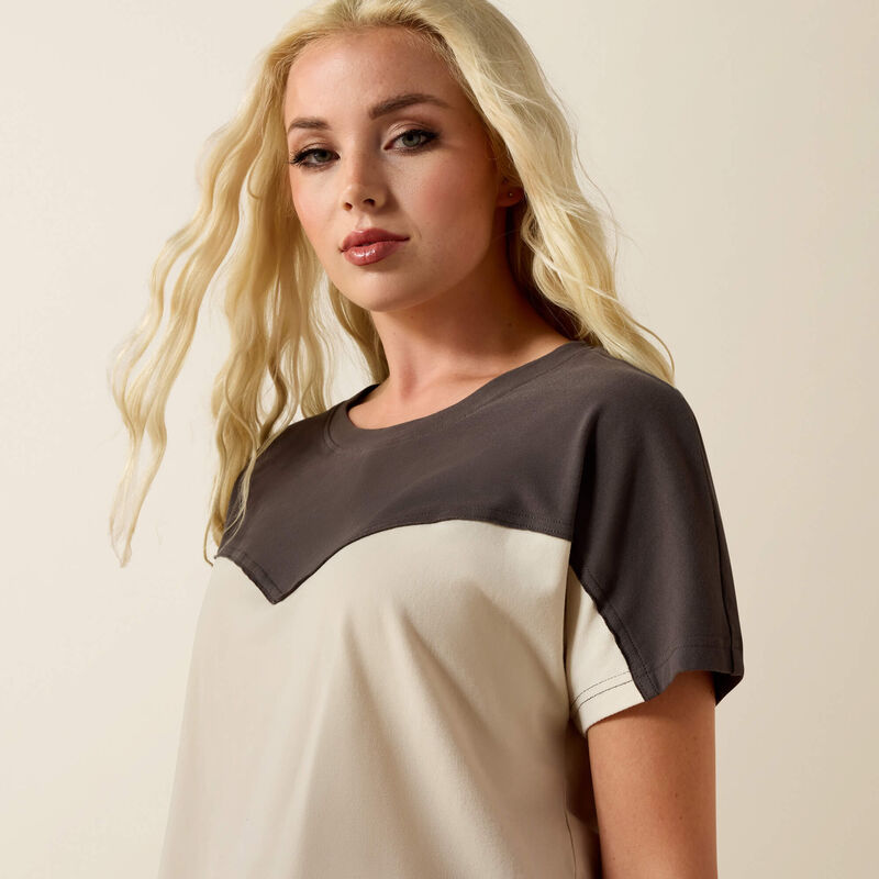 Lucky Yoke Crop T-Shirt - Summer Sand & Raven