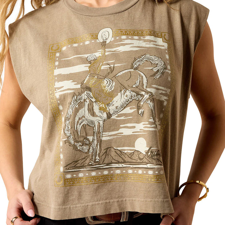 Ariat Bandana Rider T-Shirt - Faded Brown