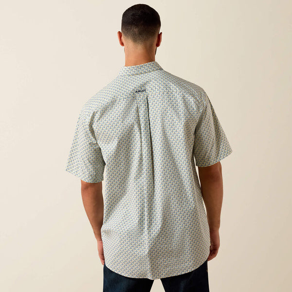 Pall Classic Fit Shirt - White Geo Print