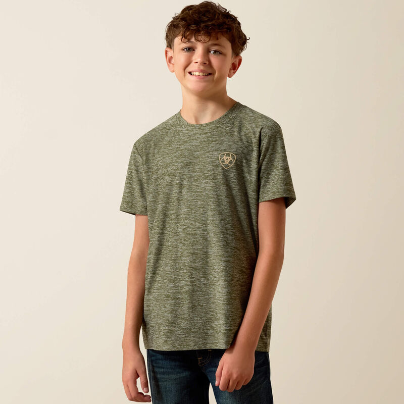 Ariat Longskull Freedom T-Shirt - Dark Olive Heather
