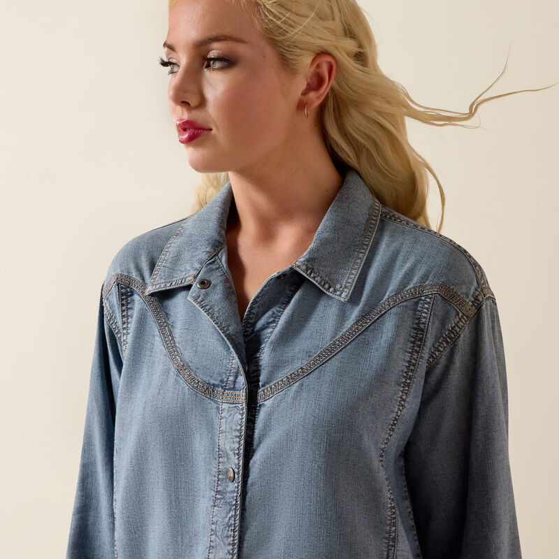 Bonfire Shirt Jacket - Medium Blue