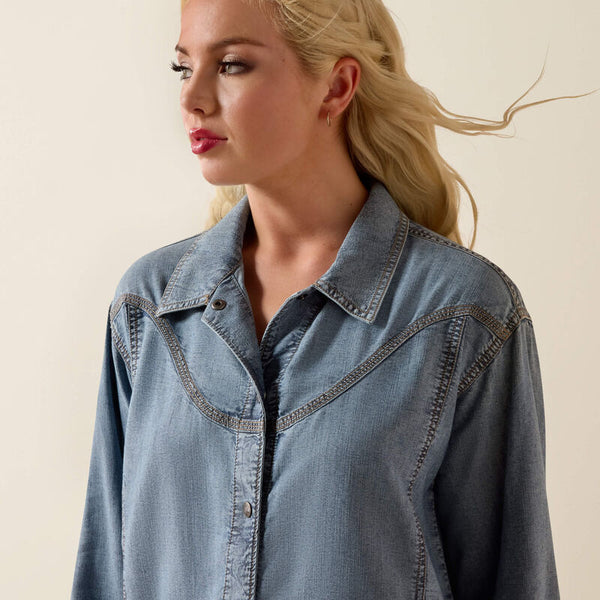 Bonfire Shirt Jacket - Medium Blue